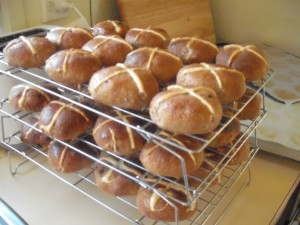 Home Made Hot Cross Buns