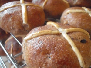 Home Made Hot Cross Buns